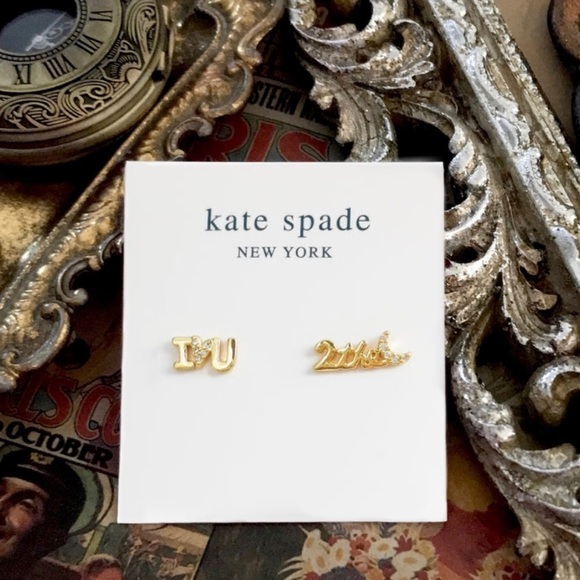 KATE SPADE • True Love I Love You To The Moon Earrings - Picture 3 of 3